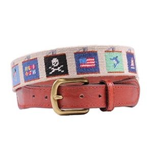 Snatchers & Branson Flasks Needlepoint Belt